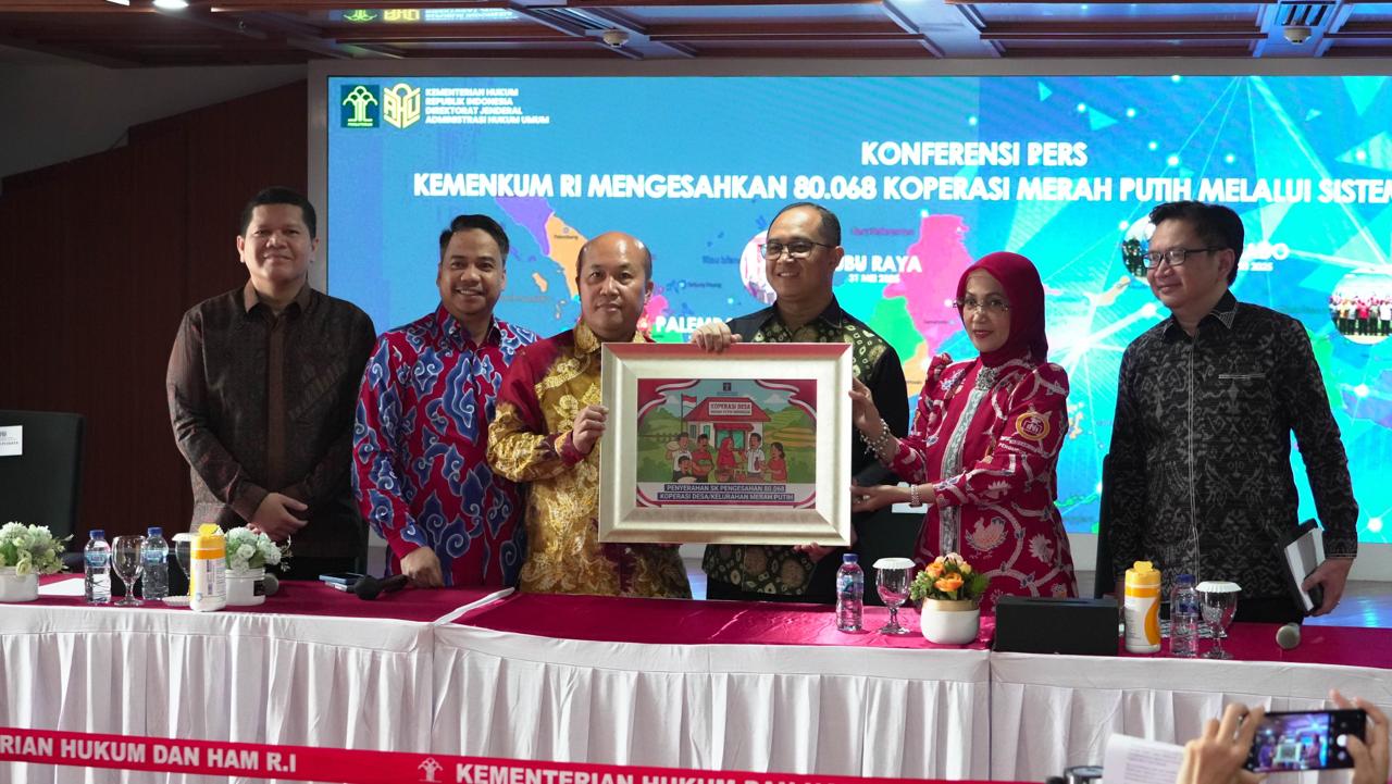 Lampaui Target Presiden, Kemenkum Sahkan 80.068 Koperasi Merah Putih Melalui Sistem AHU Online
