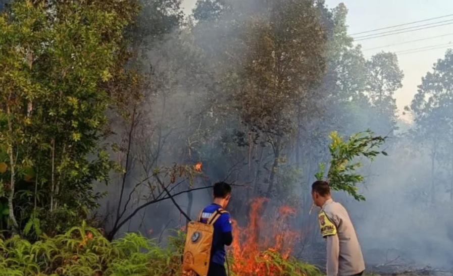 Polres Bangka Barat Ingatkan Warga Waspadai Karhutla