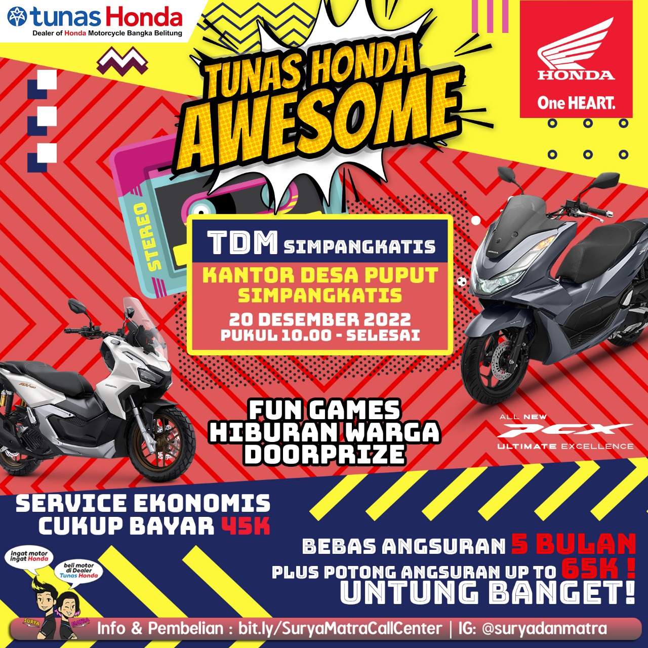 Honda TDM Hadir Hibur Warga Desa Puput