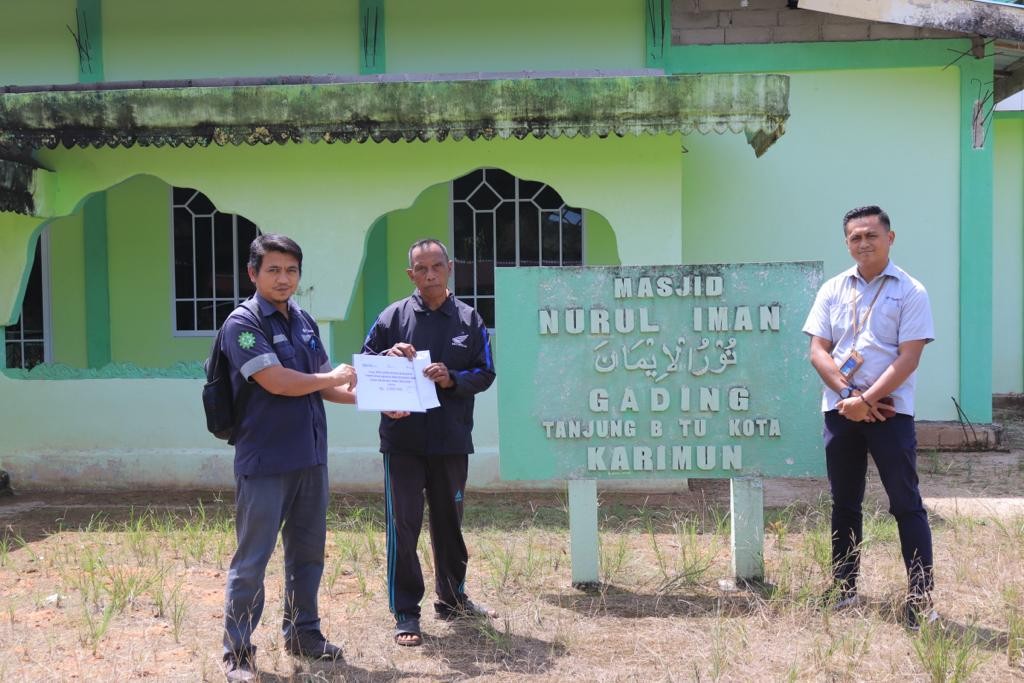 PT Timah Tbk Bantu Pembangunan Masjid dan Musala di Kabupaten Karimun 