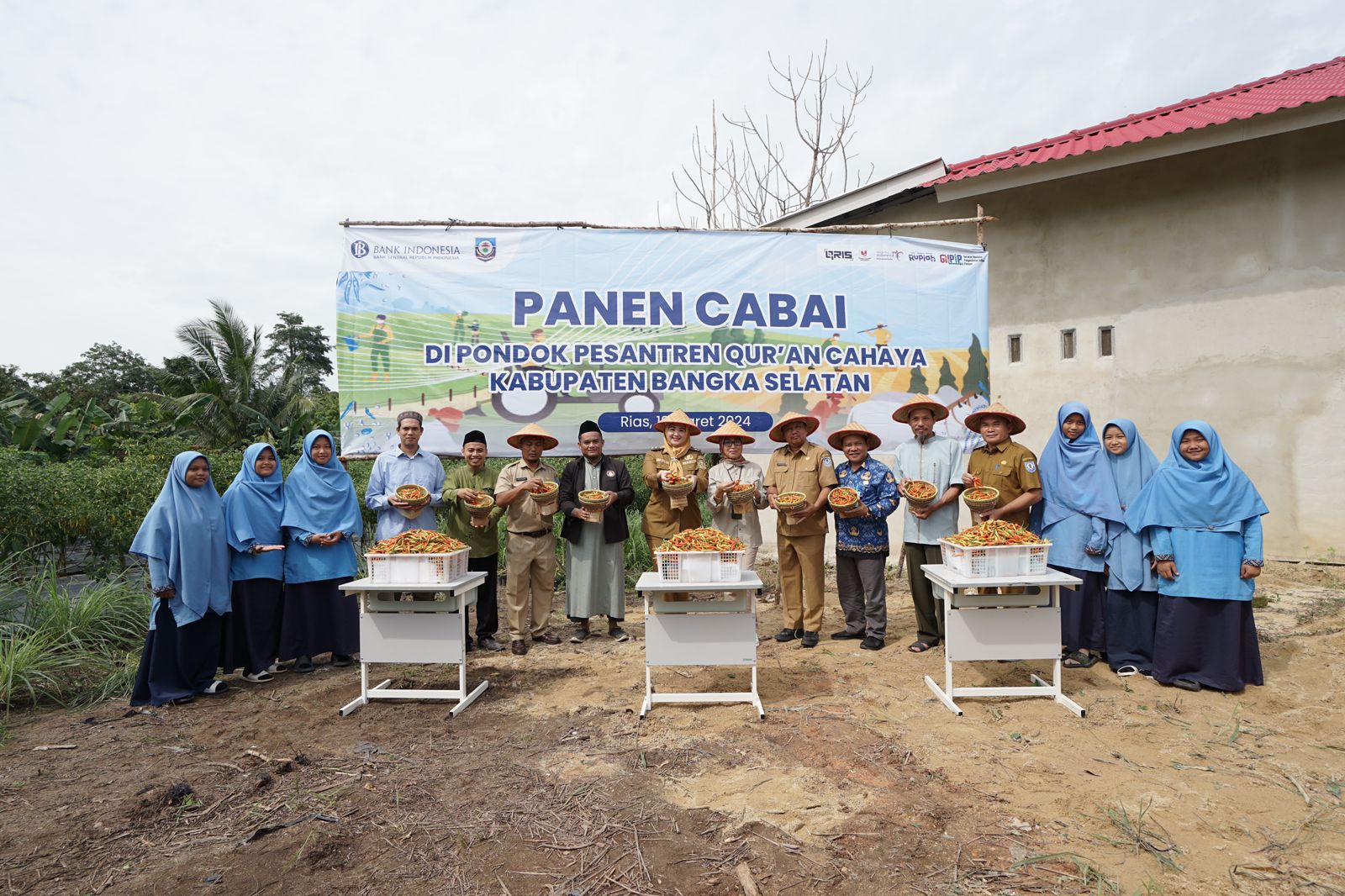 Ponpes Quran Cahaya Desa Rias Ikut Sukseskan Program Kemandirian Pangan Bangka Belitung