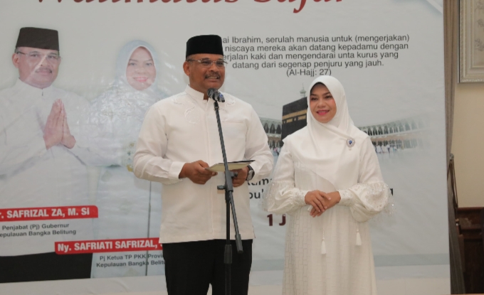 Walimatus Safar Jelang Ibadah Haji, Pj Gubernur Safrizal Beserta Istri Mohon Doa