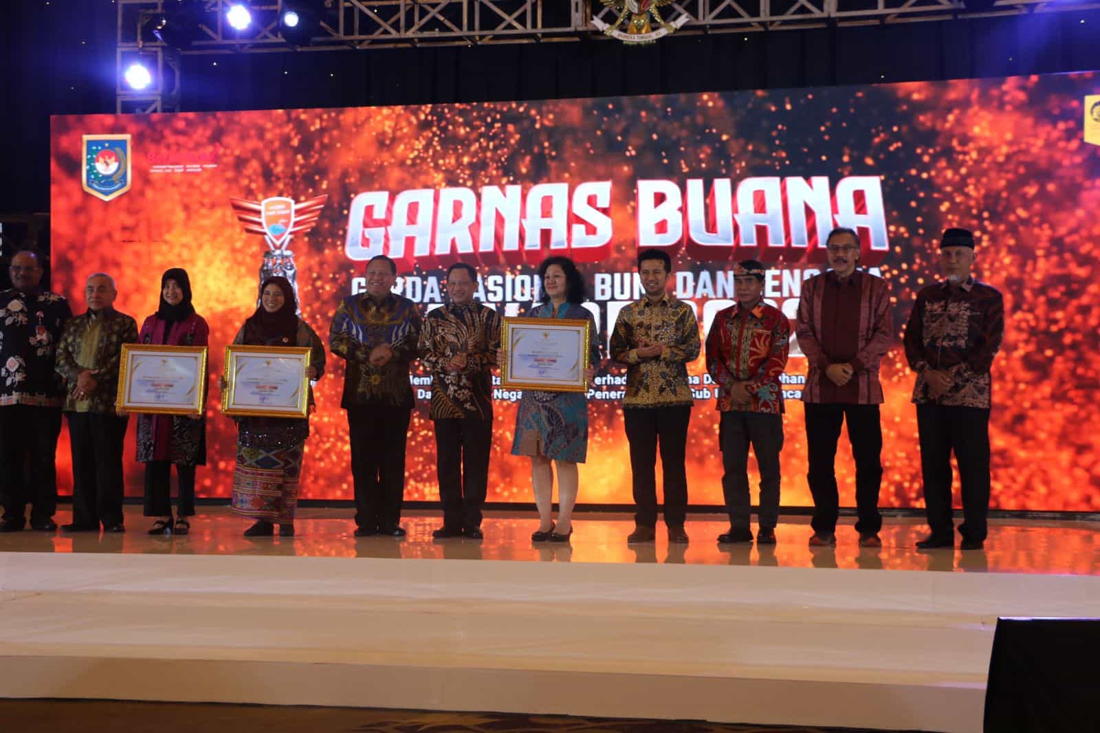 Pj Gubernur Ridwan Djamaluddin Hadiri Garnas Buana Award 2022