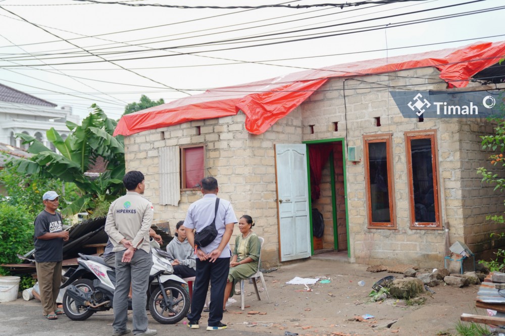 Gerak Cepat, PT Timah Serahkan Bantuan Pangan Bagi Warga Terdampak Bencana Puting Beliung di Pangkalpinang 