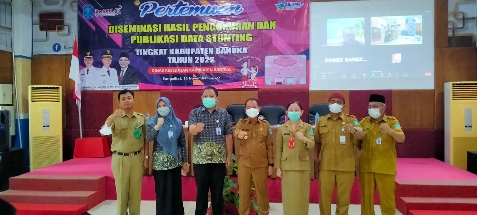 Buka Diseminasi Masif Pengukuran Publikasi Data Stunting, Bupati Mulkan Ungkap Langkah Pemkab Bangka 