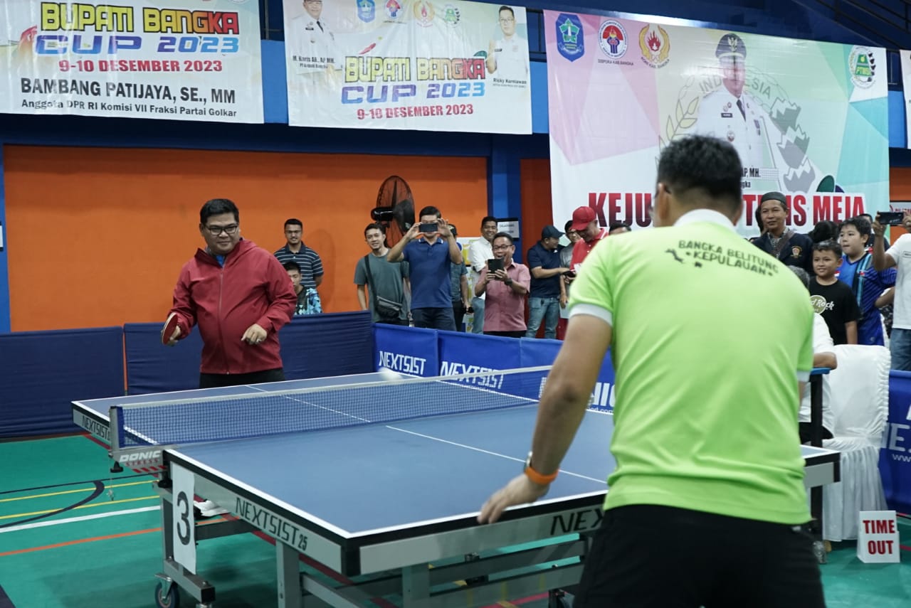 175 Petenis Meja Ramaikan Kejuaraan Bupati Bangka Cup 2023