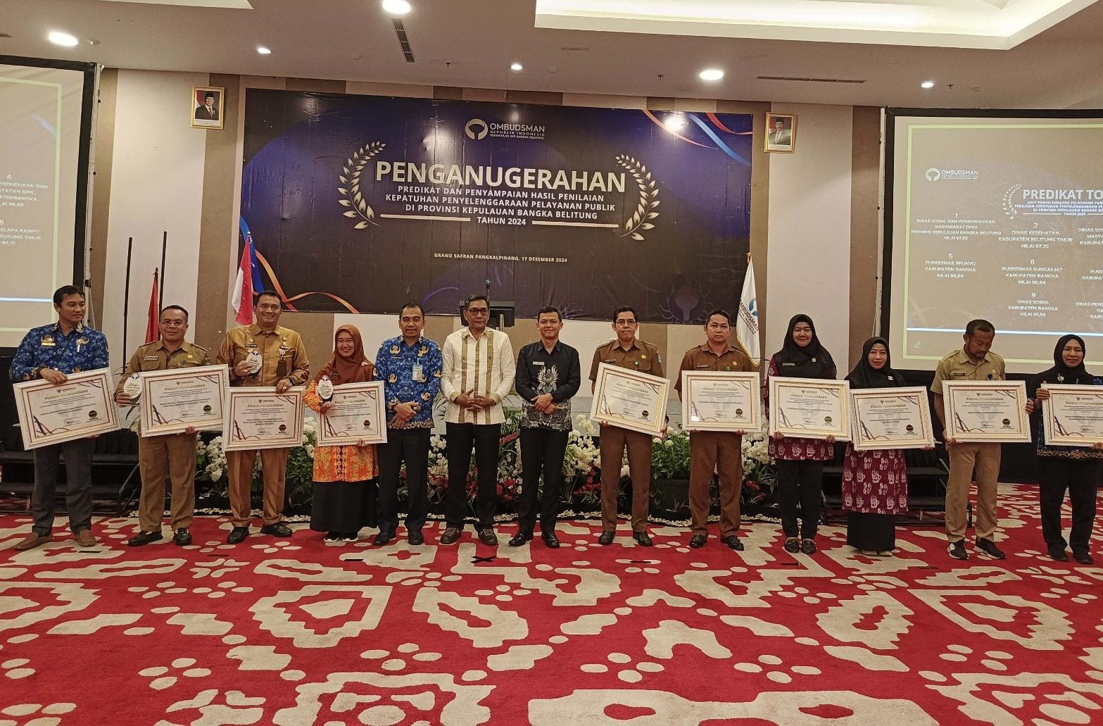 Anugerah Pelayanan Publik 2024,   Ombudsman Ajak Perkuat Digitalisasi dan Tindaklanjut Pengaduan 