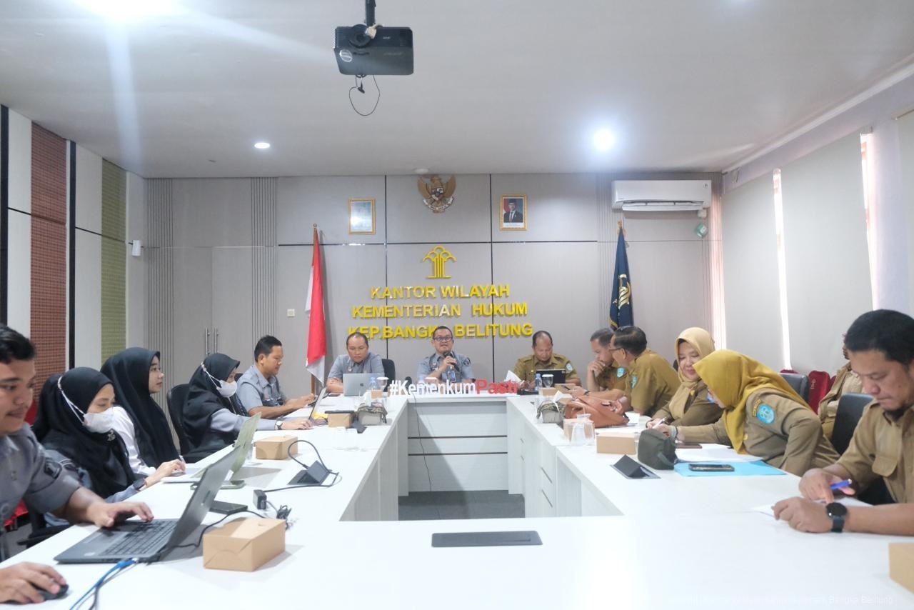 Kanwil Kemenkum Babel Laksanakan Harmonisasi Tindak Lanjut Ranperkada Kabupaten Bangka