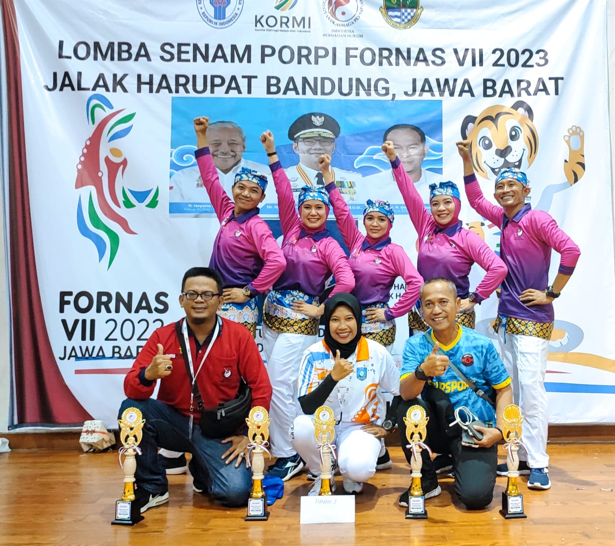 Tim Senam PORPI Babel Ikut FORNAS VII di Bandung 