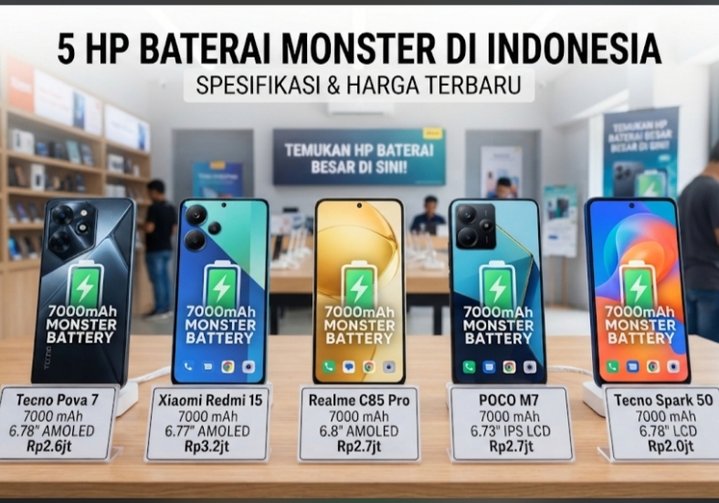 Ini Dia 5 HP Baterai Monster di Indonesia, Cek Spesifikasi dan Harganya