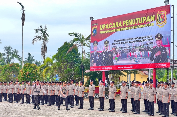 Kapolda Babel Lantik 123 Bintara Polri SPN Polda Babel, Beri Pesan Jadi Polisi Baik Yang Melayani Masyarakat