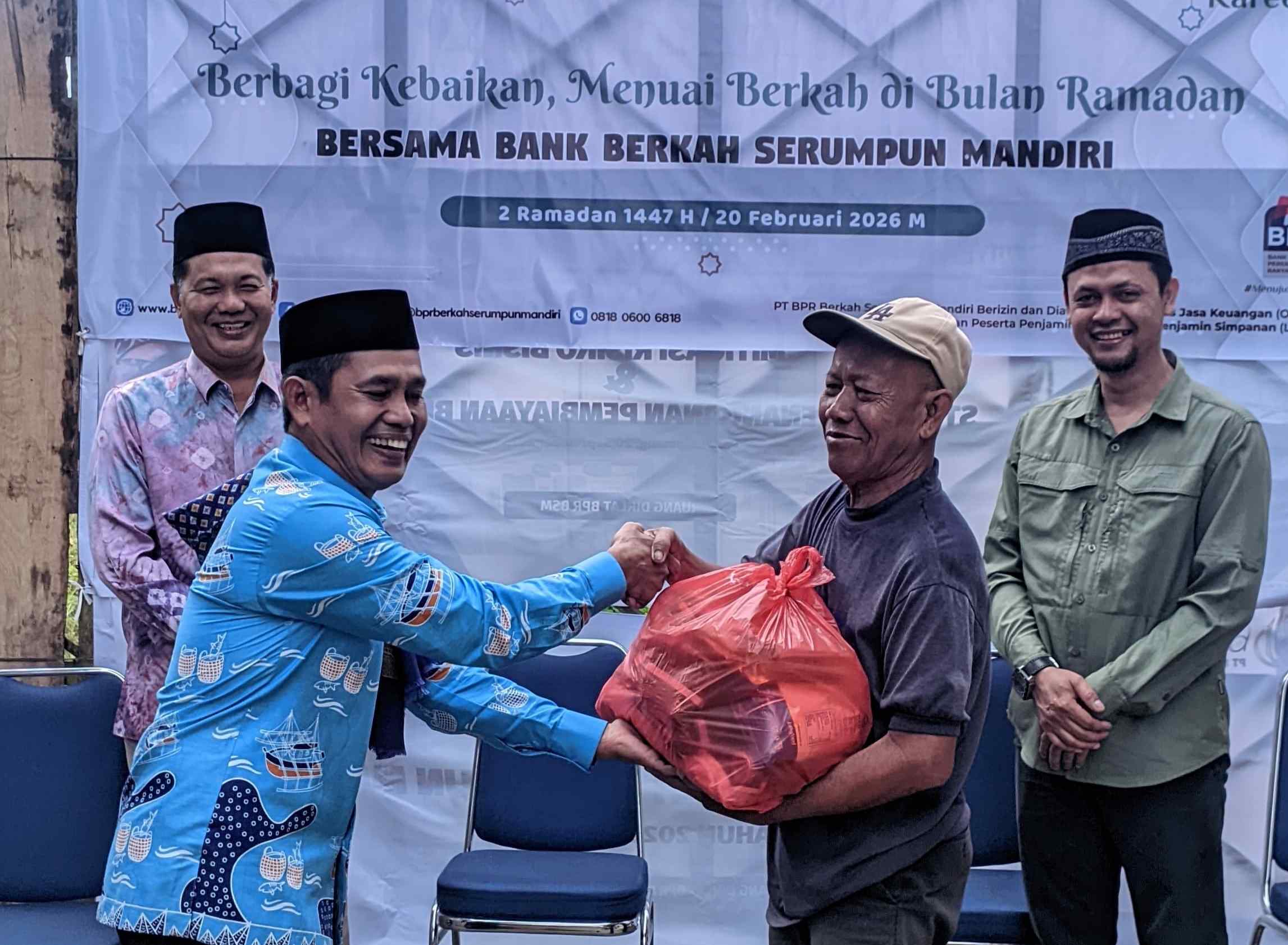 Bank Berkah Serumpun Mandiri Berbagi Berkah Ramadan, Tebar Sembako untuk Masyarakat