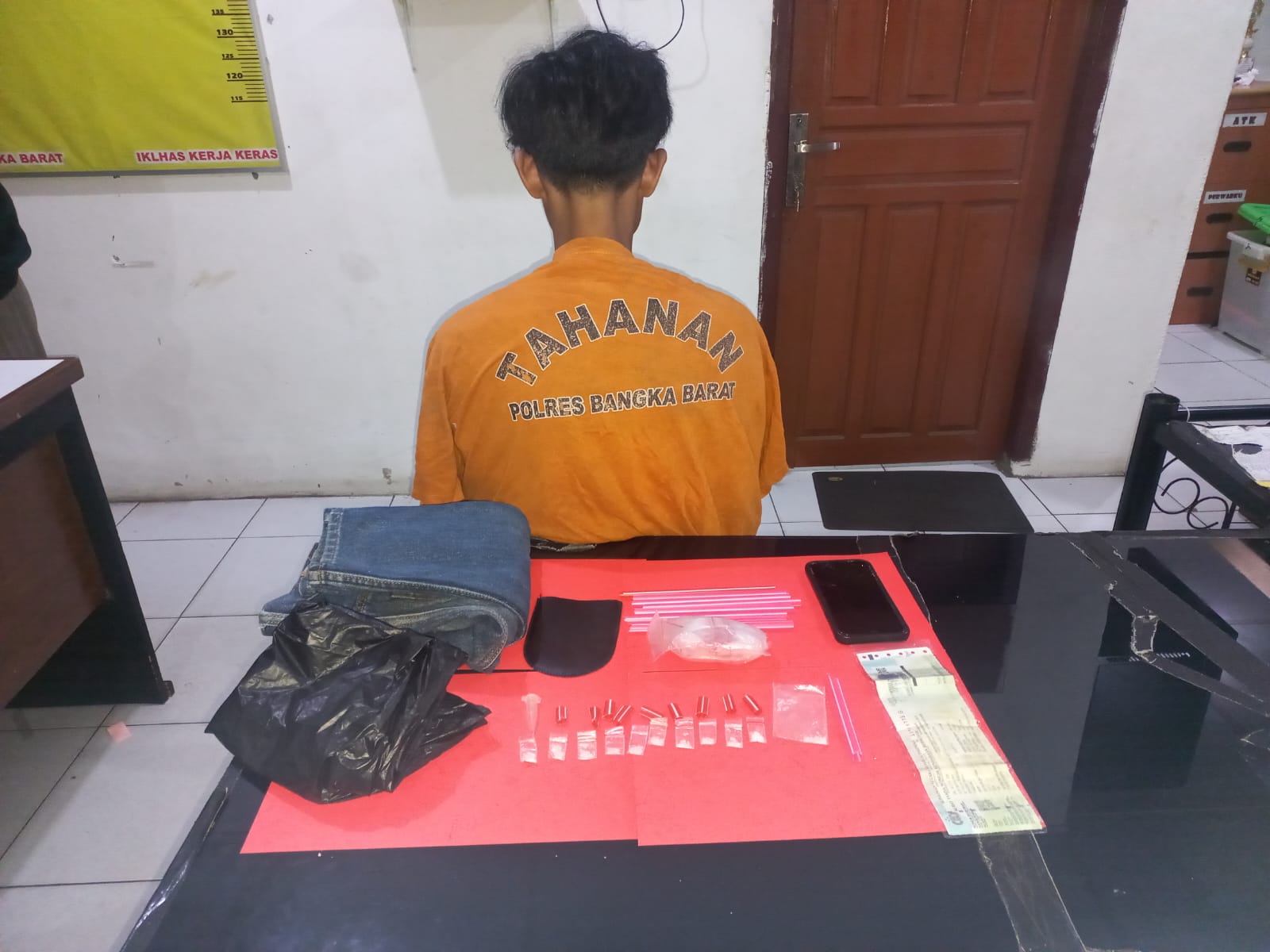 Warga Tanjung Mentok Ini Ditangkap Polres Bangka Barat Karena Ngedar Sabu