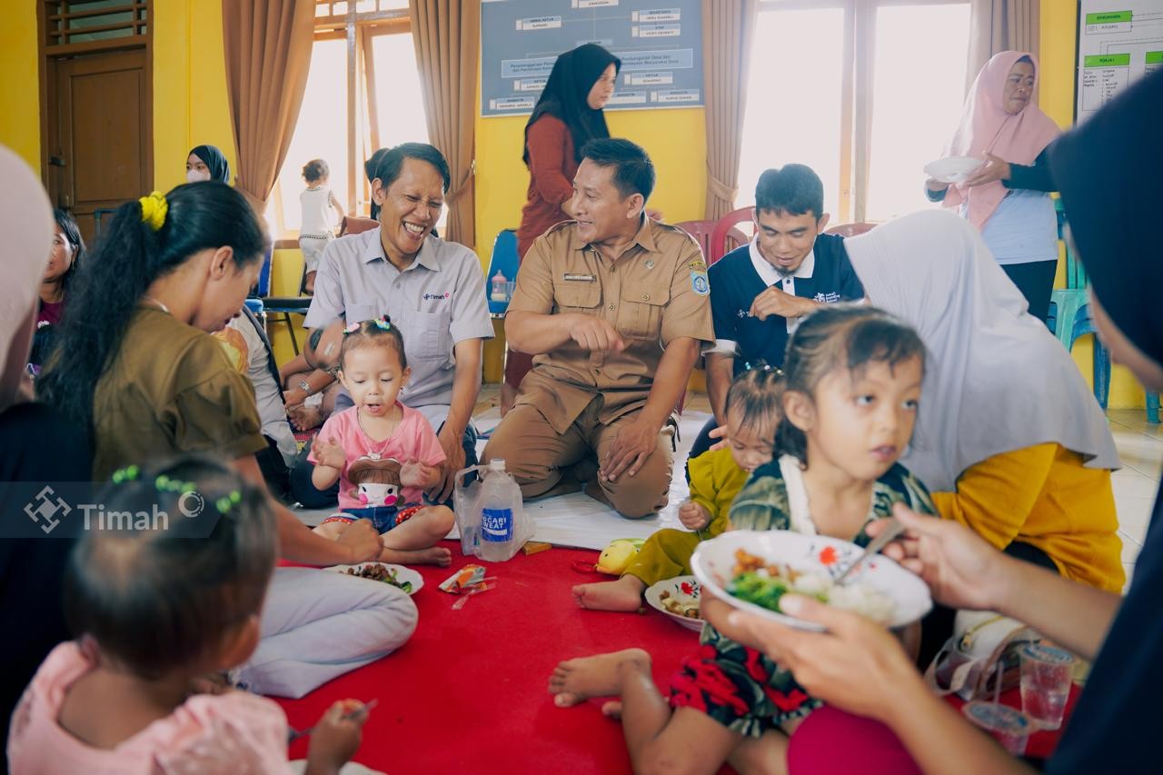 Generasi Emas Bebas Stunting, PT Timah Tbk Hadirkan Program Kemunting di Lingkar Tambang 