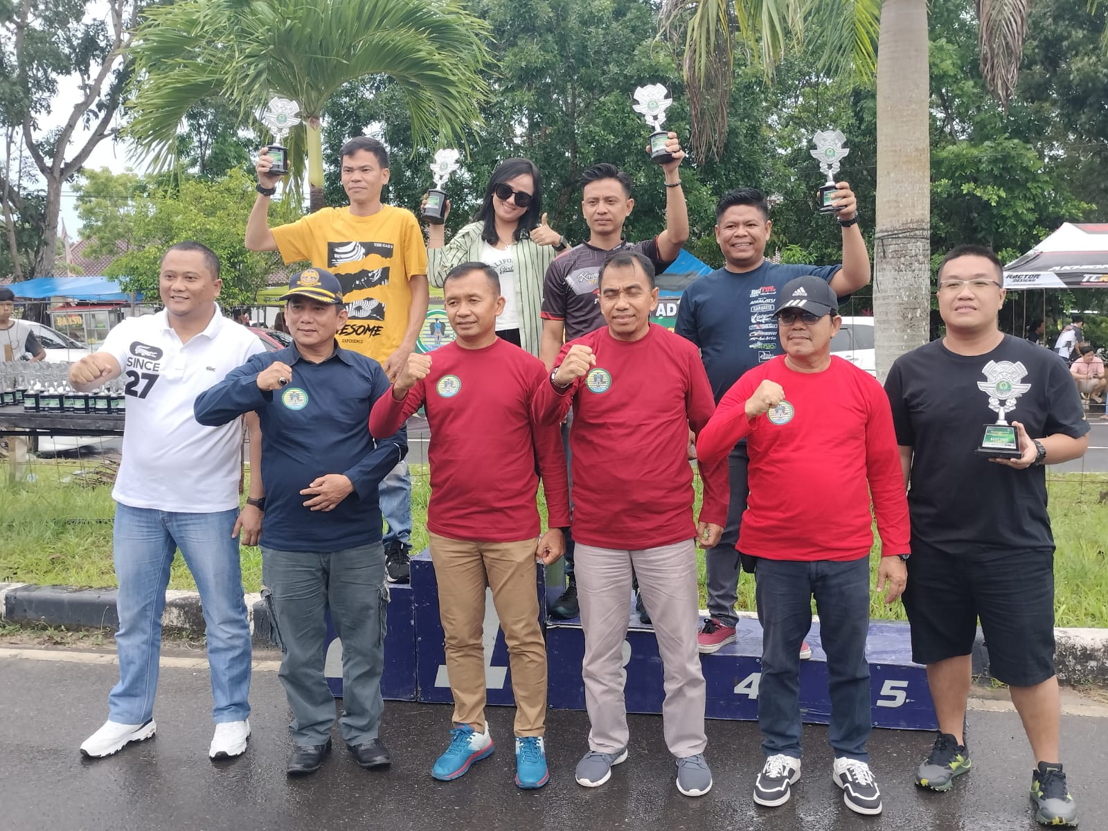 Korem 045/Gaya Gelar Balap Dragrace dan Dragbike Piala Danrem