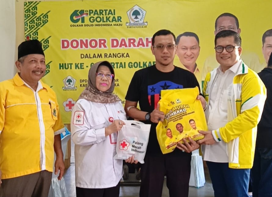 HUT ke-61, Golkar Bangka Gelar Aksi Sosial untuk Masyarakat