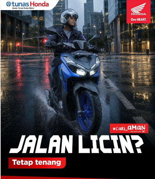 Jalan Licin? Tetap Tenang, Utamakan Keselamatan Berkendara