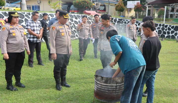 Insyaf, Geng Motor Nyatakan Bubar di Polres Bangka