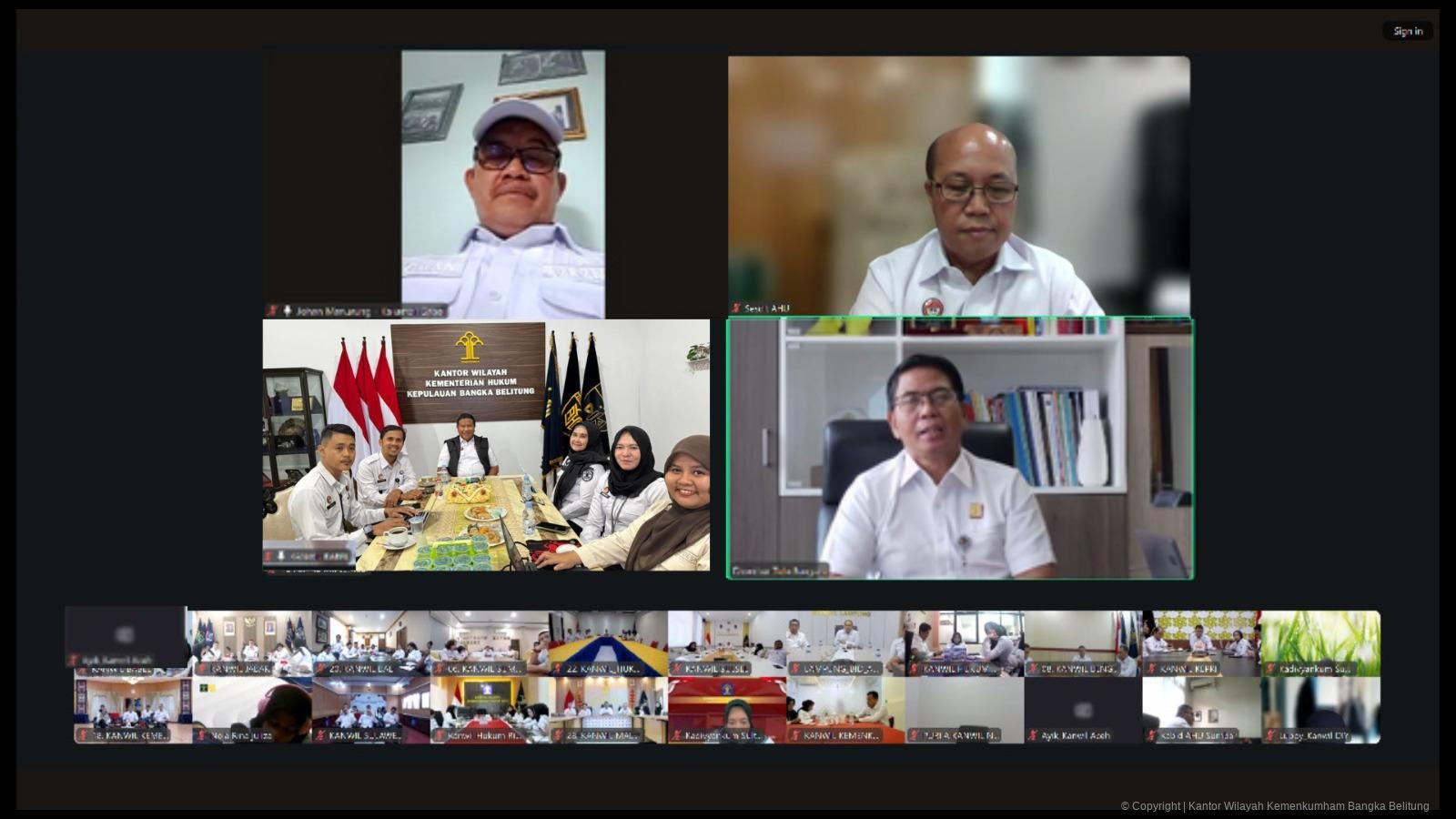 Pewarganegaraan , Kanwil Kemenkum Babel Ikuti Rapat Tindak Lanjut Pelaksanaan Layanan Pewarganegaraan 