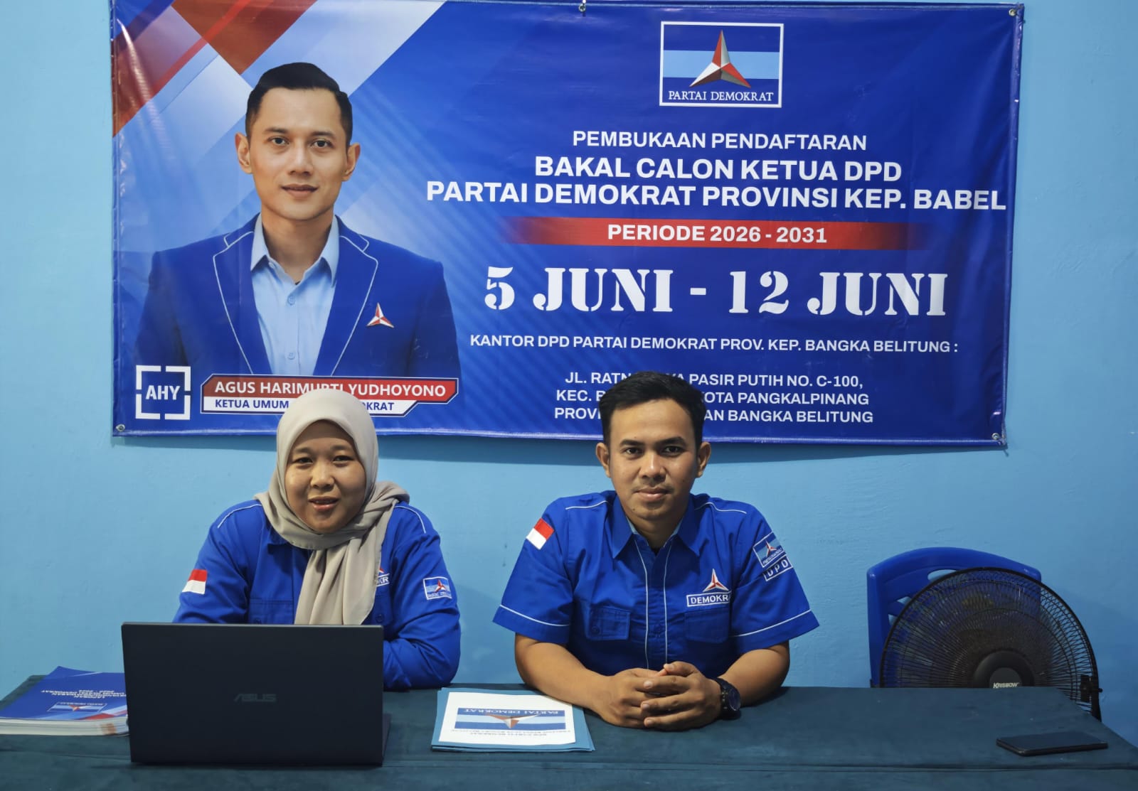 DPD Demokrat Babel Gelar Musda V, Pendaftaran Calon Ketua Umum Dibuka Mulai Hari Ini