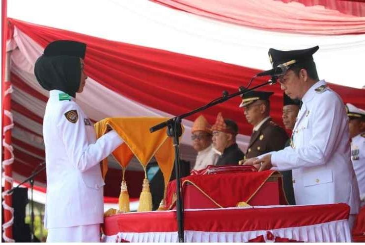 Upacara HUT ke 81 Kemerdekaan, Bupati Algafry Rahman Pesankan Jaga Persatuan 