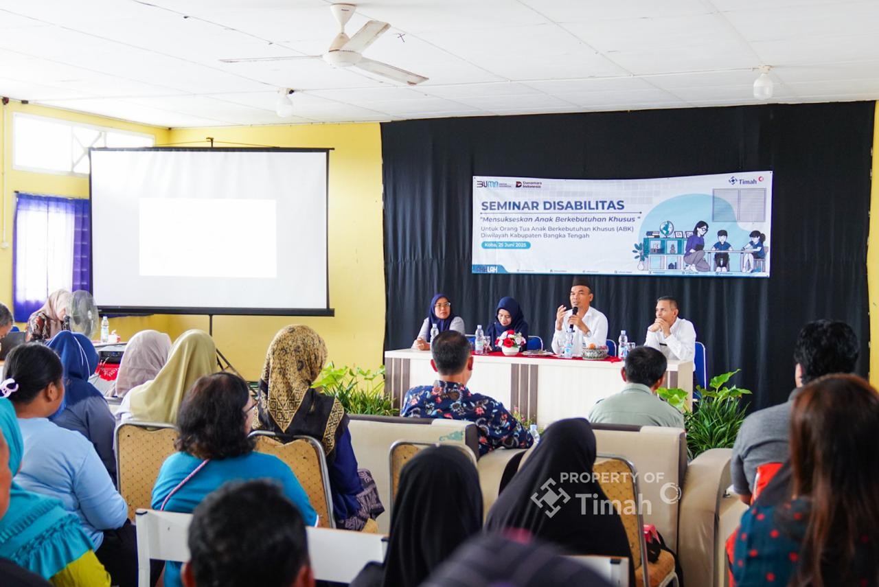 PT Timah Gelar Seminar Mensukseskan Anak Berkebutuhan Khsusus Bagi Orang Tua Siswa SLBN Koba