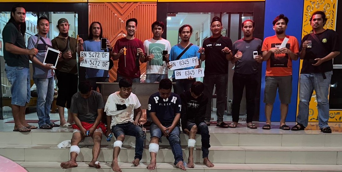 Dor!! Dihajar Polresta, Empat Bandit Asal Palembang Terkapar