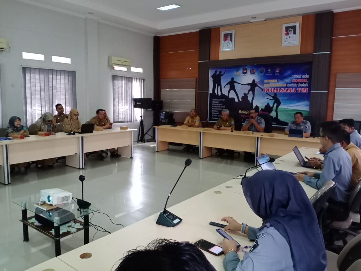 Kanwil Kemenkum Babel Rakor dan Sosialisasi Percepatan Pembentukan Posbankum dengan DINSOSPMD Se-Babel