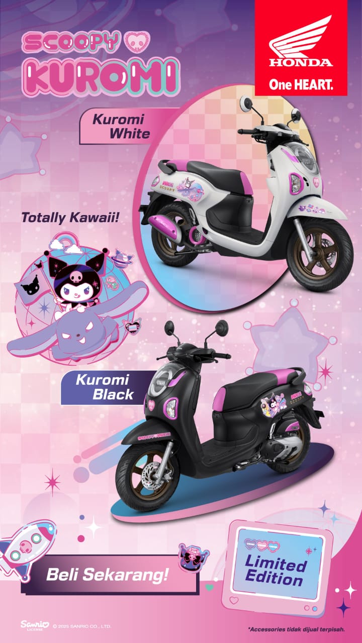Honda Babel Hadirkan Scoopy Kuromi Limited Edition!