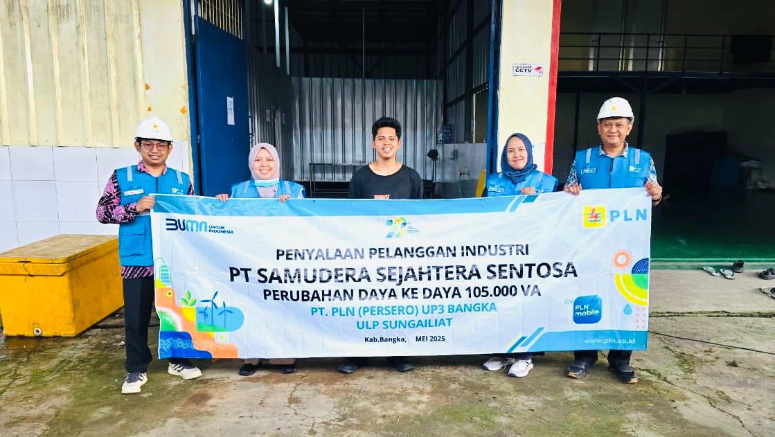 Dukung Produktivitas Sektor Perikanan, PLN UP3 Bangka Salurkan Listrik Andal untuk Pelaku Industri