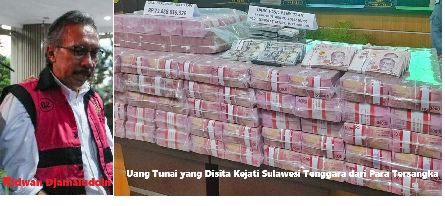 Kasus Tipikor Libatkan Ridwan Djamaluddin, Kejati Sultra Sita Uang Tunai Rp 79 Miliar Lebih
