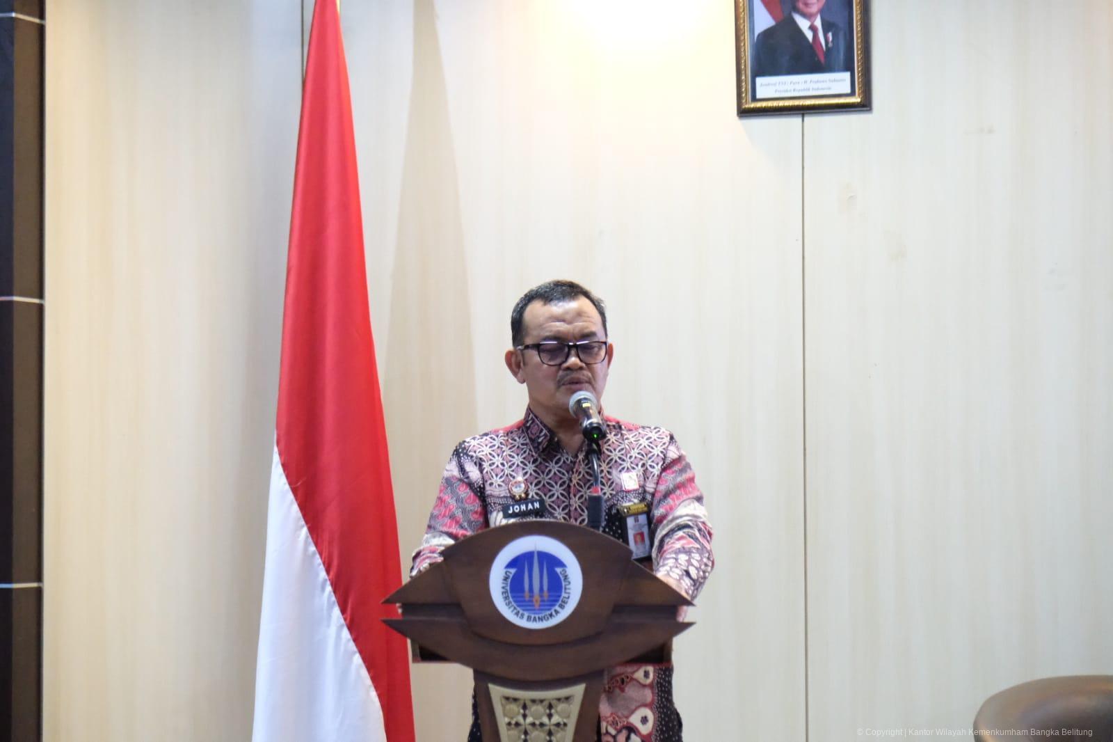 Kanwil Kemenkum Babel Ikuti Seminar Analisa dan Penelaahan Produk Hukum Daerah Berperspektif HAM di UBB
