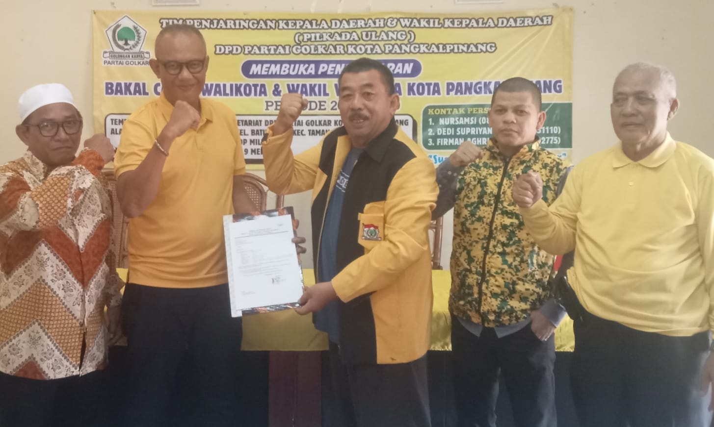 Pulang Kampung, Mantan Aktivis 98 Nyalon Wako Pangkalpinang Dari Partai Golkar