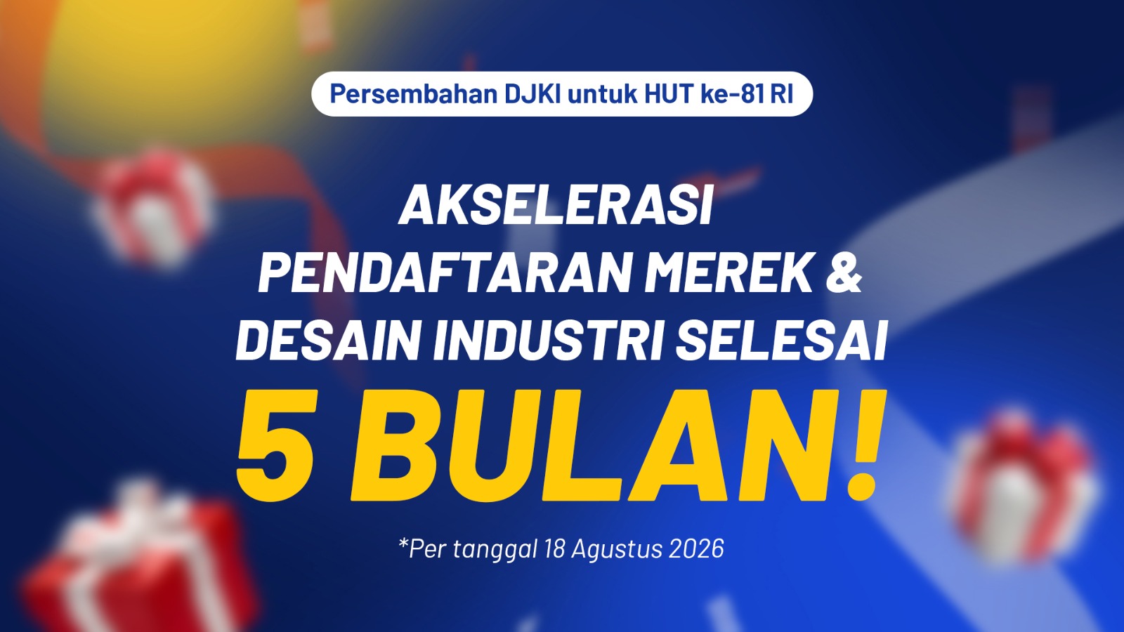 Mulai 18 Agustus, DJKI Targetkan Pendaftaran Merek dan Desain Industri Selesai Lima Bulan