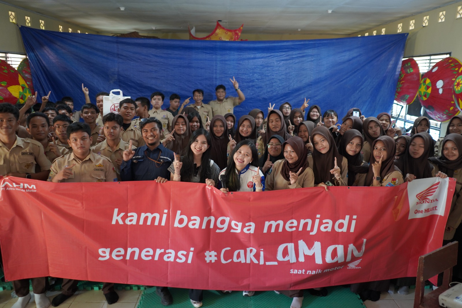 Honda Babel Gelar Edukasi Safety Riding di SMAN 1 Pangkalan Baru
