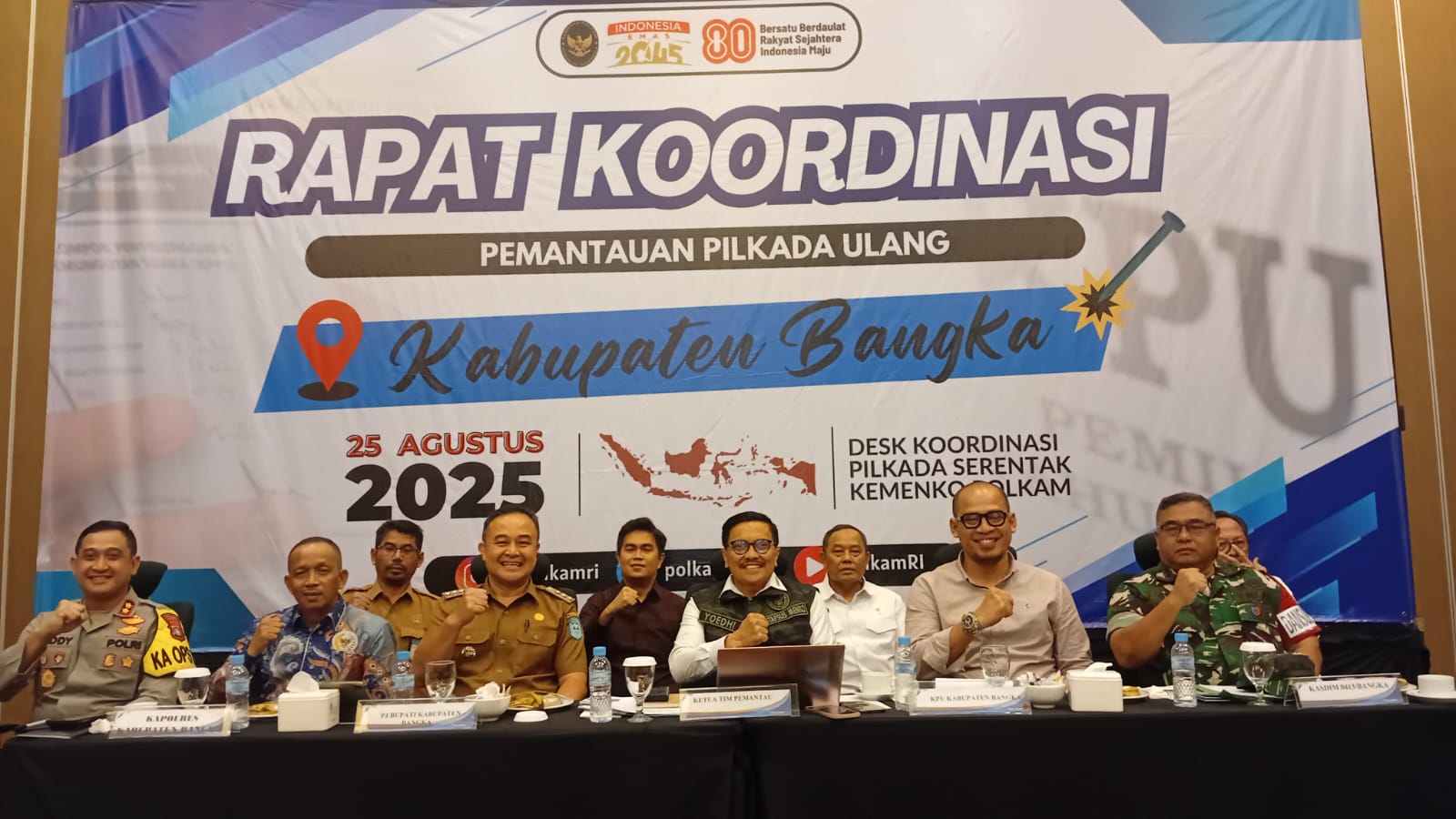 Pj. Bupati Jantani Pastikan Kesiapan Pilkada Ulang Bangka