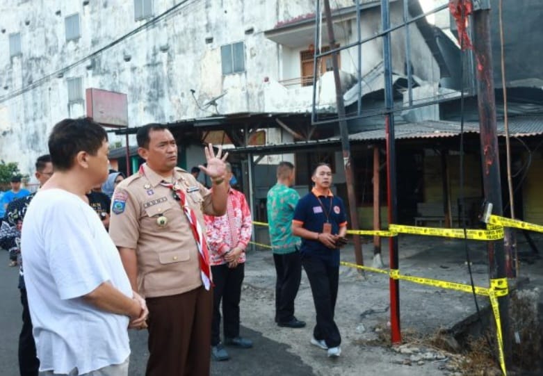 Pj Wako Budi Temui Korban Kebakaran di Bintang 