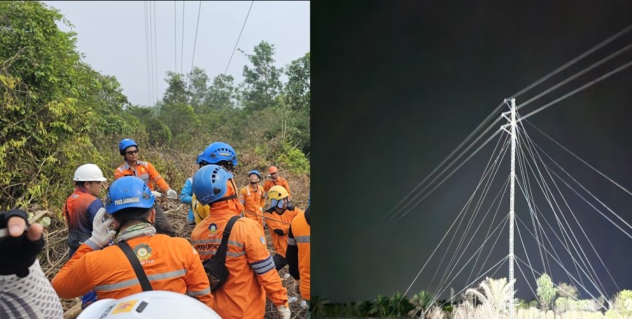 Tiga Tower Emergency Rampung, PLN Berhasil Pulihkan 100 % Kelistrikan Bangka Lebih Cepat