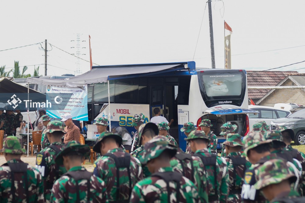 Kolaborasi PT Timah dan TNI dalam Menebar Manfaat Bagi Masyarakat