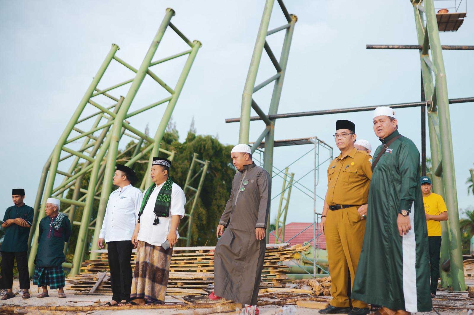 Ulama se-PGK Cek Pembangunan Masjid Kubah Timah, Molen: Dukungan Tuntaskan Pembangunan