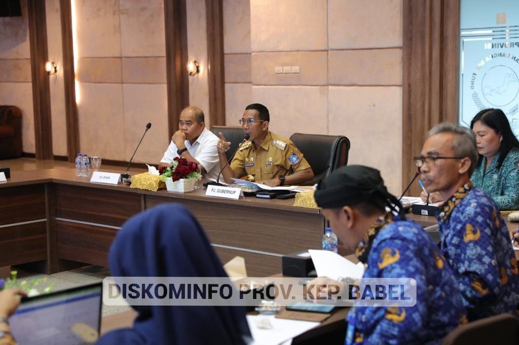 Pj Gubernur Pimpin Langsung Rapat Tim Percepatan Penurunan Stunting