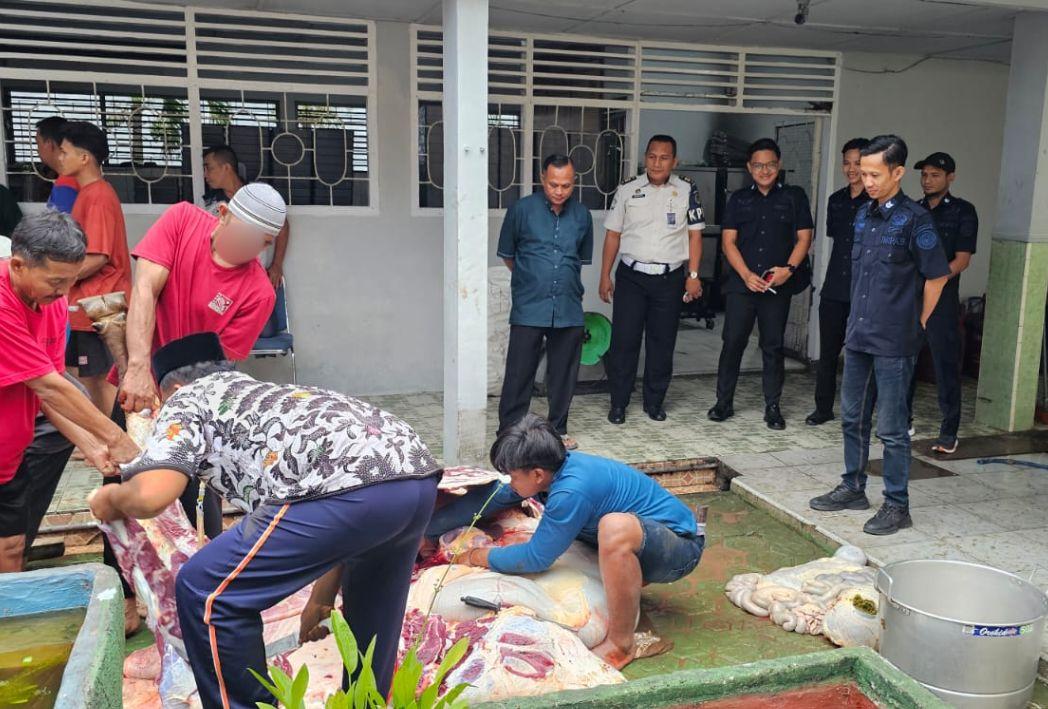 Keikhlasan Iduladha 1447 H, Lapas Pangkalpinang Kurbankan Tujuh Sapi dan Satu Kambing