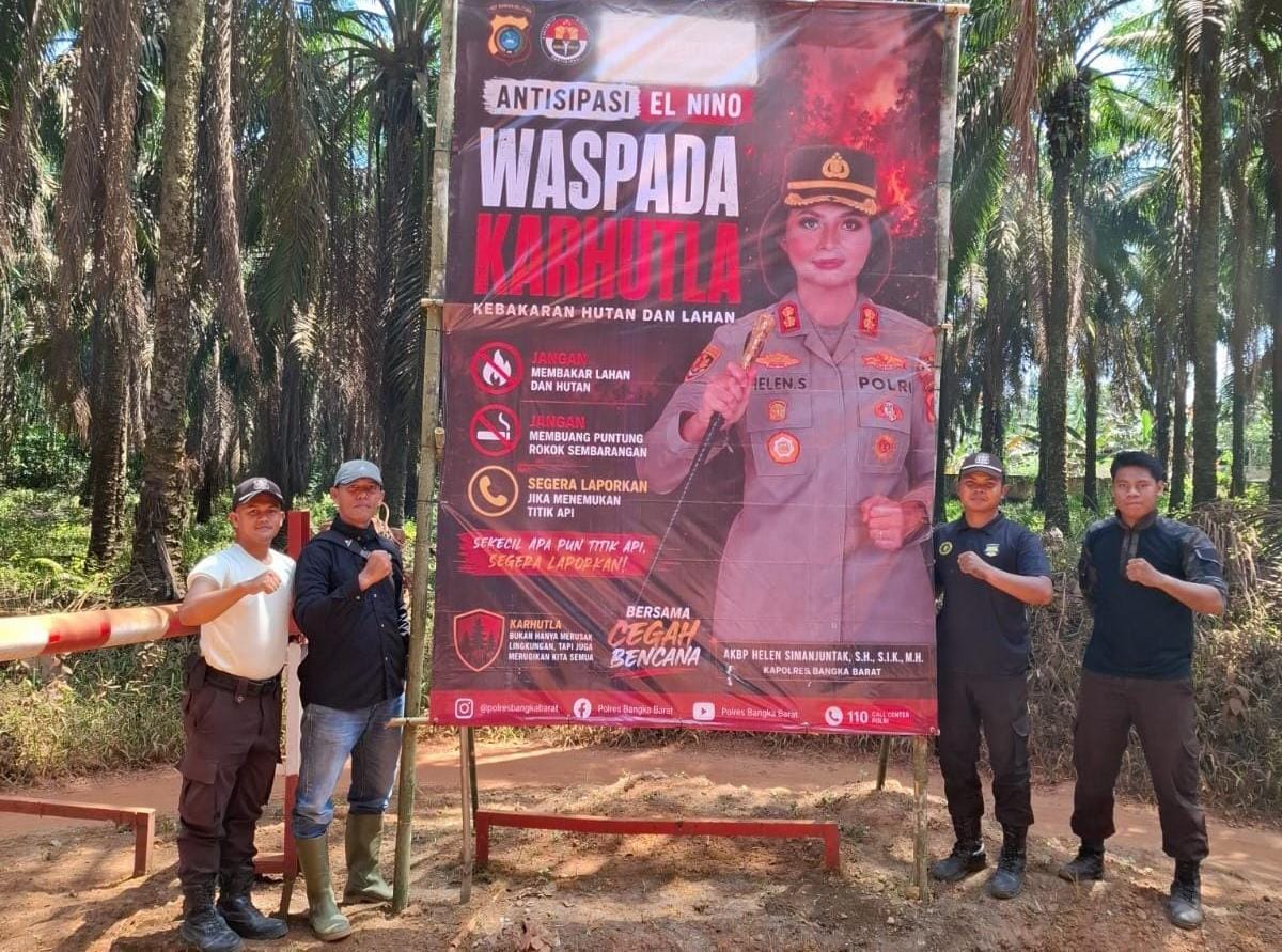 Cegah Karhutla, Polres Bangka Barat Ingatkan Perusahaan Sawit