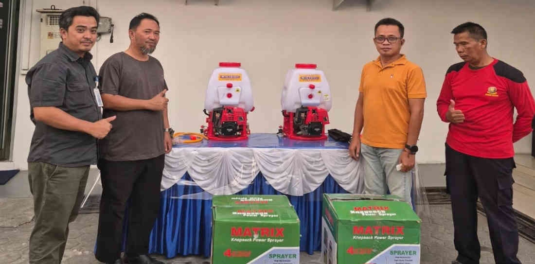 BPBD Belitung Terima Dua Mesin Sprayer Bantuan CSR Bank Sumsel Babel
