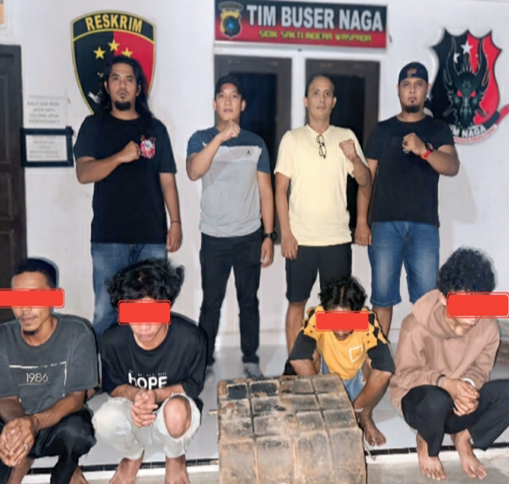 Tiga Kawanan Maling dan Penadah Dibekuk Buser Naga