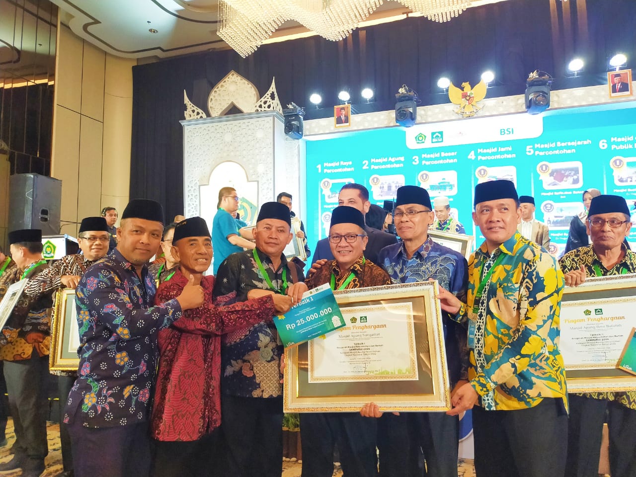 Masjid Agung Sungailiat Juara Pertama Masjid Percontohan Tingkat Nasional 2024