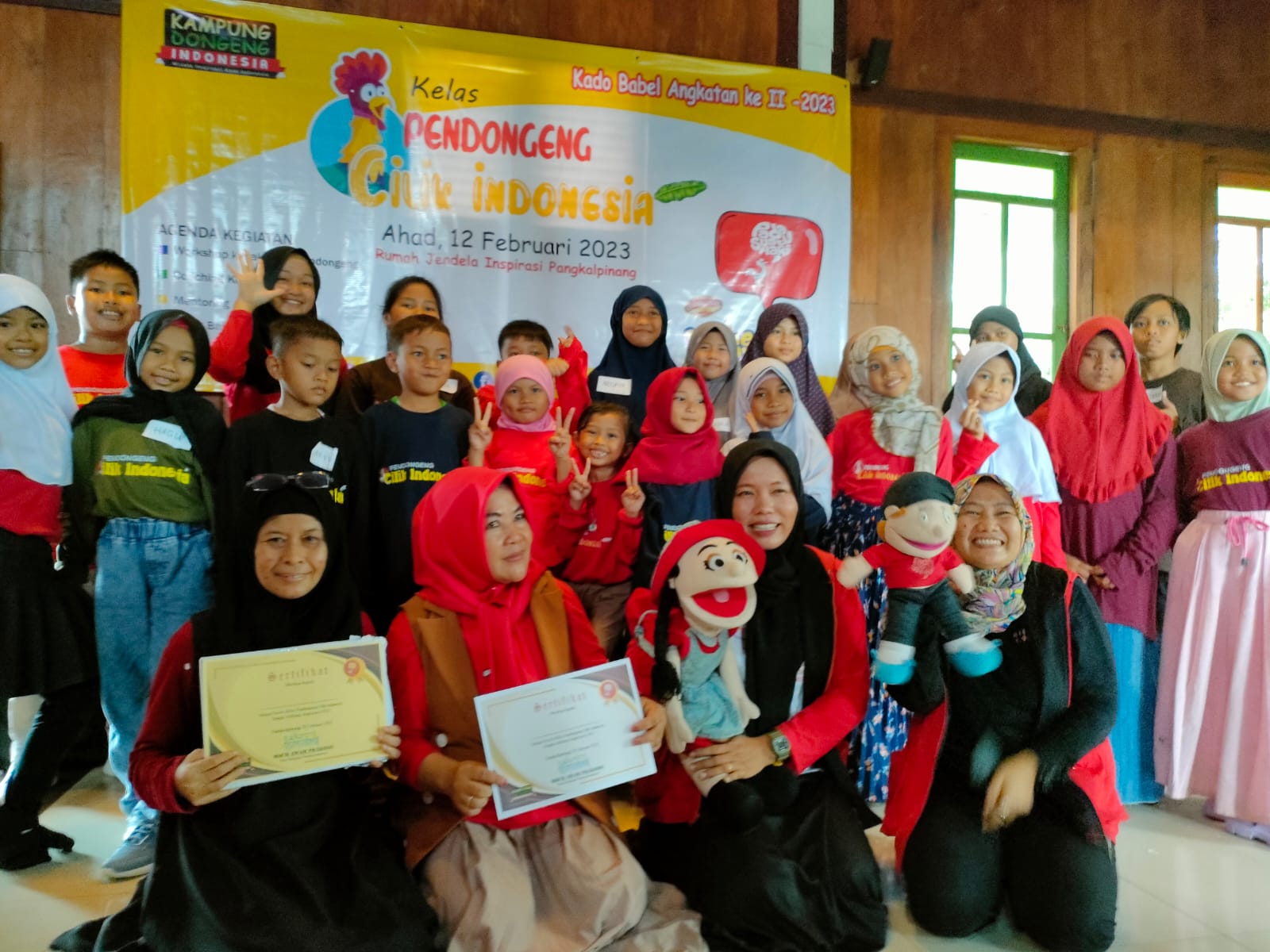 Kampung Dongeng Babel Sukses Gelar Kelas Pendongeng Cilik Angkatan II