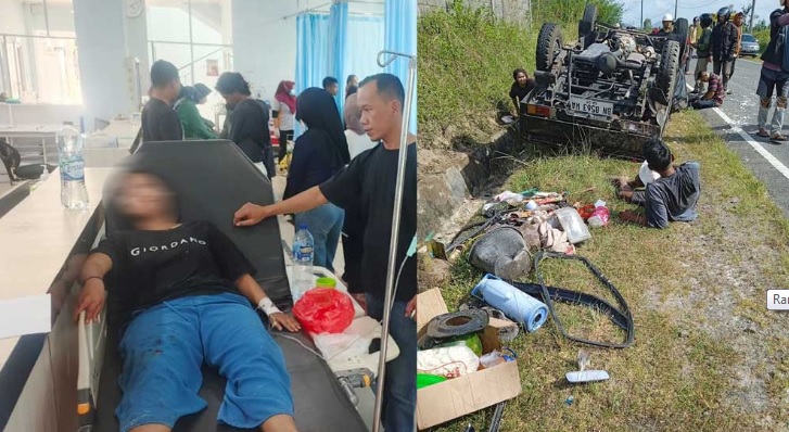 Mobil Carry Kecelakaan di Badau Belitung, Ini Data 12 Penumpang Luka-luka