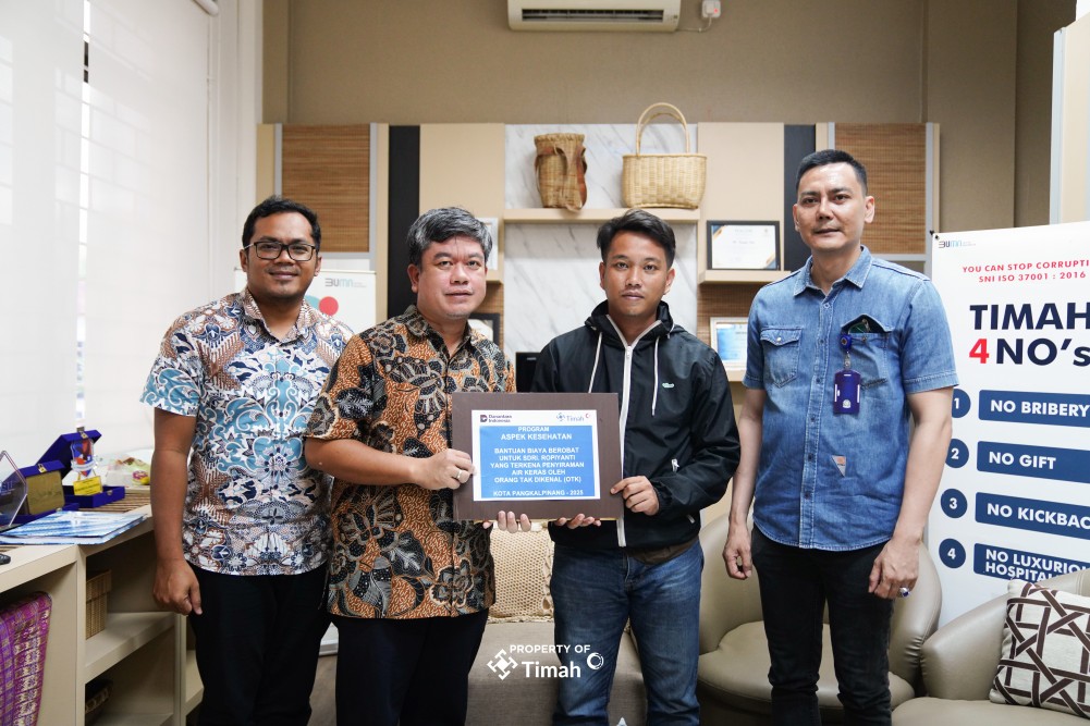 Ringankan Beban Keluarga, PT Timah Bantu Biaya Pengobatan Ropianti Korban Salah Sasaran Penyiraman Air Keras