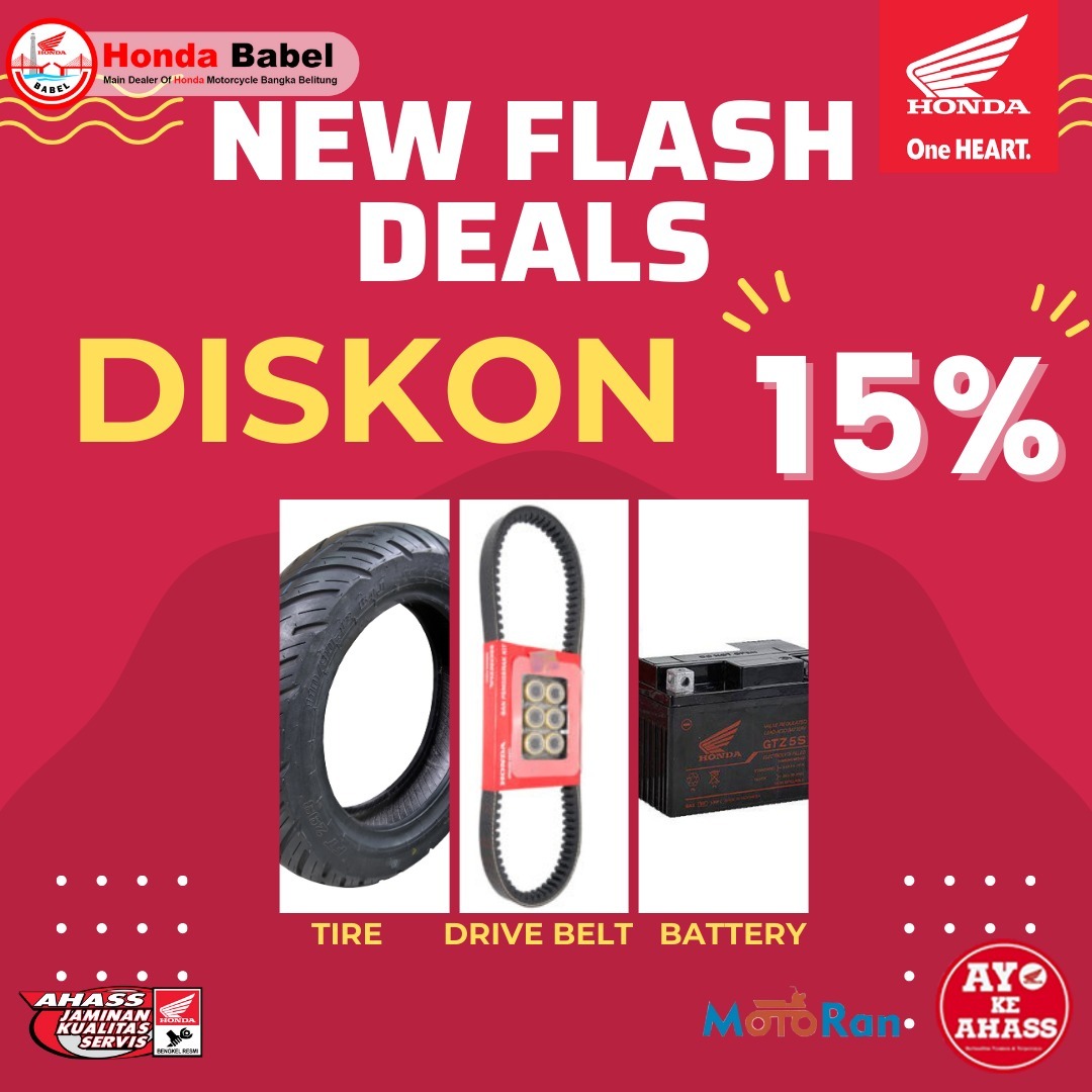 Promo New Flash Deals Honda TDM Jebus, Diskon Hingga 15%